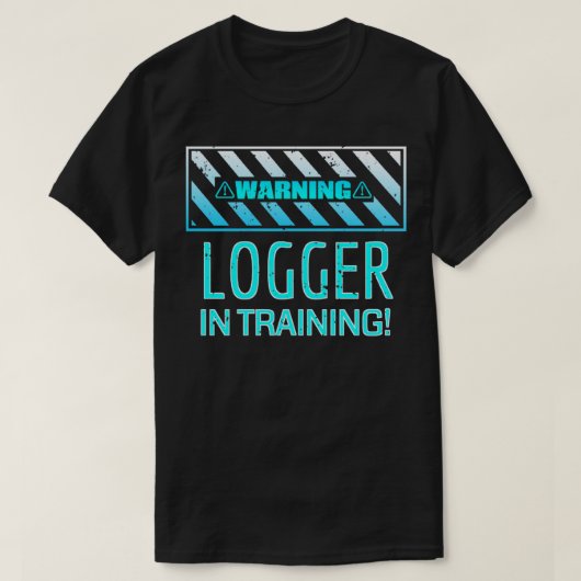 警告のロガーだ! Tシャツ (デザイン正面)
