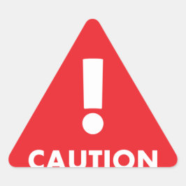 警告の三角形 – 赤い白の可視性の安全性 三角形シール