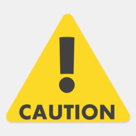 警告の三角形 – 黒い黄色の可視性の危険 三角形シール