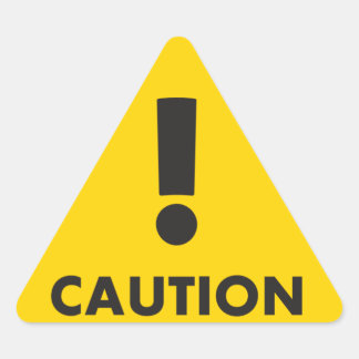 警告の三角形 – 黒い黄色の可視性の危険 三角形シール
