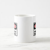 警告の世界で最も素晴らしい受付係のマグ コーヒーマグカップ (中央)