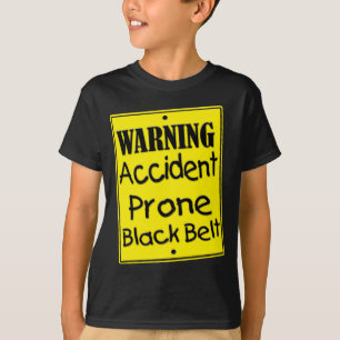 警告の事故を起こしがちで黄色いワイシャツ Tシャツ