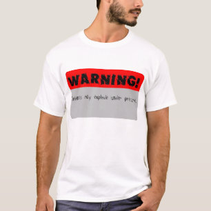 警告の内容は重圧の下で爆発するかもしれません Tシャツ