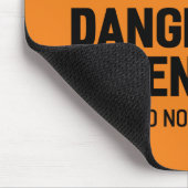 警告の危ない10代の若者のマウスパッド マウスパッド (コーナー)