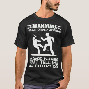 警告の危険なトラックカーパパ最高の父の日Tr Tシャツ