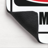 警告の従順なマウスパッド マウスパッド (コーナー)