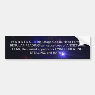 警告の感動的な超新星の読書および引用文 バンパーステッカー