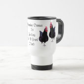 警告の持ち主は感じ今日の鳥だ トラベルマグ (正面右)