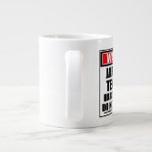 警告の日本の先生懸命 ジャンボコーヒーマグカップ (裏面)