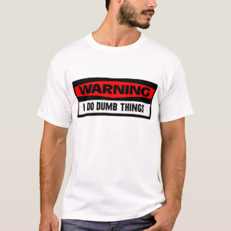警告の物の言えない事 Tシャツ