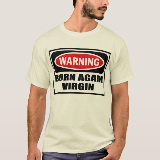 警告の生まれ変わる新しい人のTシャツ Tシャツ (正面)