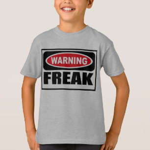 警告の異常な子供のTシャツ Tシャツ