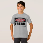 警告の異常な子供のTシャツ Tシャツ (正面フル)