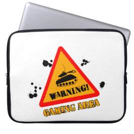 警告の賭博のネオプレンのラップトップスリーブ15" ラップトップスリーブ