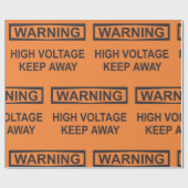 警告の高保電遠くに印 ラッピングペーパー (フラット)