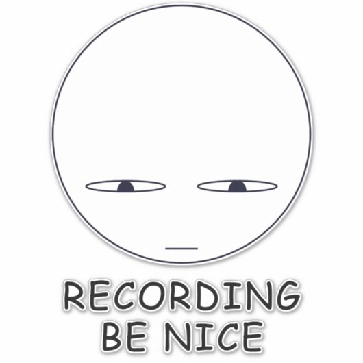 警告の シール (正面)