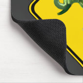 警告の：スイカ象の交差点！ マウスパッド (コーナー)