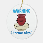警告の セラミックオーナメント (左)