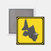 警告の：ナマズが鳴く！ マグネット (正面/裏面)