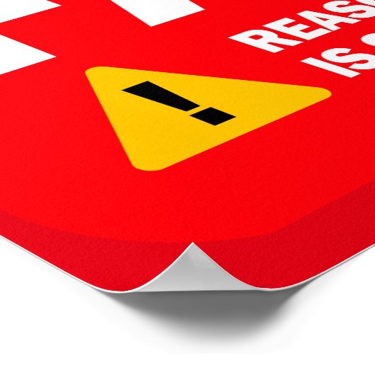 警告の：ファシズム ポスター (角)