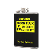 警告の：ボゴン流束 フラスク (左)