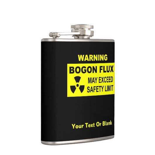 警告の：ボゴン流束 フラスク (右)