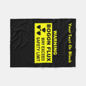 警告の：ボゴン流束 フリースブランケット (正面(横))