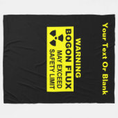 警告の：ボゴン流束 フリースブランケット (正面(横))