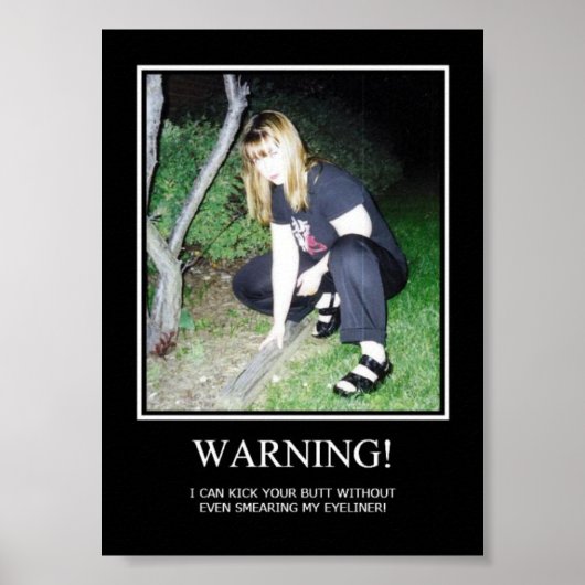 警告の ポスター (正面)