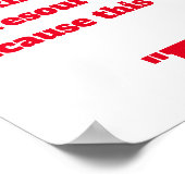 警告の ポスター (角)