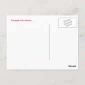 警告の ポストカード (裏面)