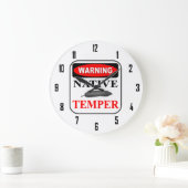 警告の ラージ壁時計 (ホーム)
