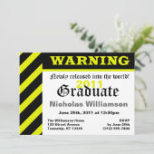 警告の：卒業生 – パーティの招待状 招待状 (スタンド正面)