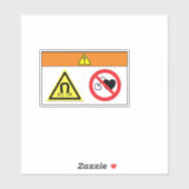 警告の/磁界ラベル シール (シート)