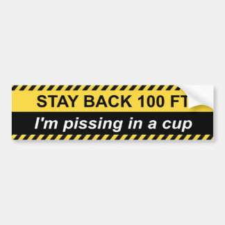 警告の:私はカップで頭が痛い バンパーステッカー