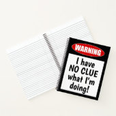 警告の:私は何をしているのか見当もつかない。おもしろい ノートブック (内部)