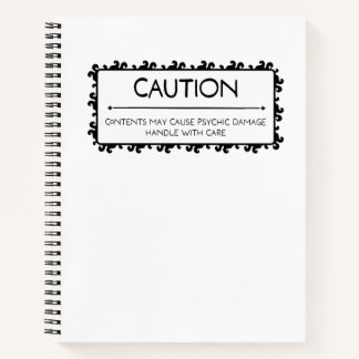 警告の：精神的損傷 ノートブック