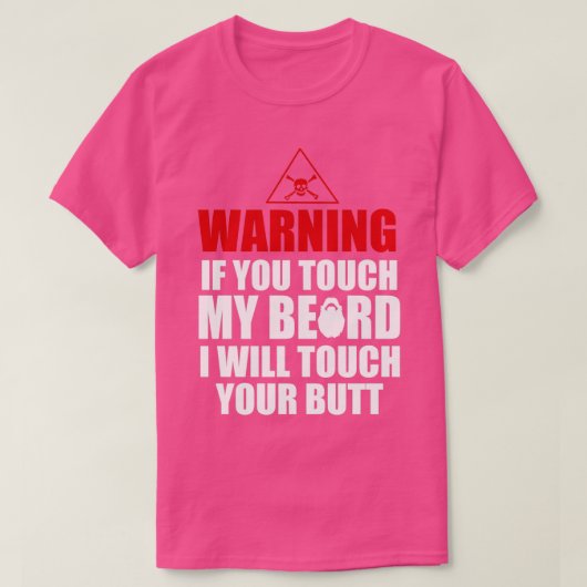 警告の Tシャツ (デザイン正面)