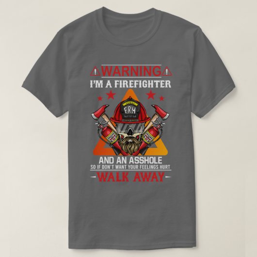警告の Tシャツ (デザイン正面)