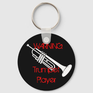 警告の： Trumpet Player Keychain キーホルダー