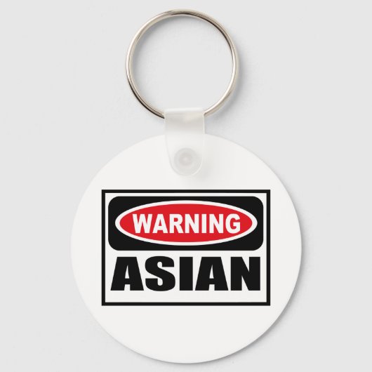 警告のASIAN Key Chain キーホルダー (正面)
