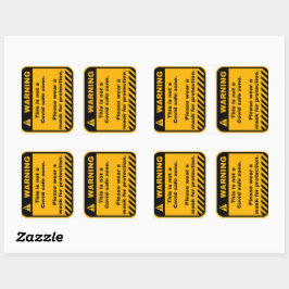 警告のCovidエリア紙シール 長方形シール