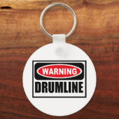 警告のDRUMLINEキーチェーン キーホルダー (正面)