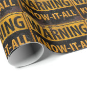 警告のKNOW-IT-ALL – 金属危険注意標識 ラッピングペーパー (ロールコーナー)