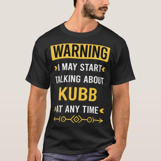 警告のKubb Tシャツ (正面)