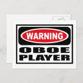 警告のOBOEプレーヤーポストカード ポストカード (正面/裏面)