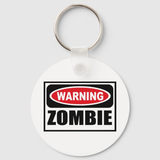 警告のZOMBIEキーチェーン キーホルダー (正面)
