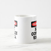 警告はウォッカを含むかもしれません コーヒーマグカップ (中央)