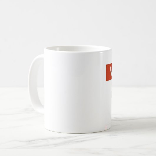 警告は他とNOTPLAYをよくします コーヒーマグカップ (正面左)