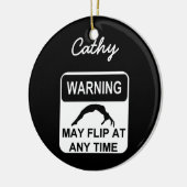 警告は体育専門家のオーナメントを弾くかもしれません セラミックオーナメント (左)